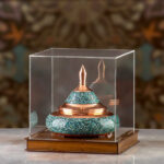 پکیج هدیه بشقاب پرنده بزرگ فیروزه‌کوبی